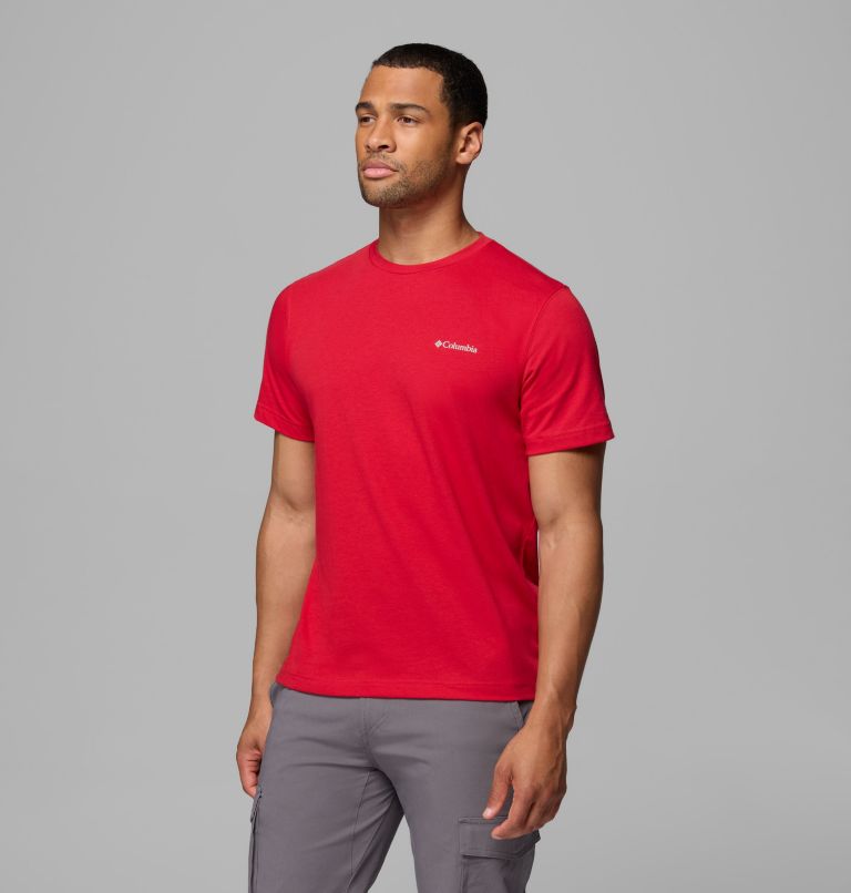 Men's Thistletown Hills Short Sleeve Shirt, Color: Mountain Red, image 4