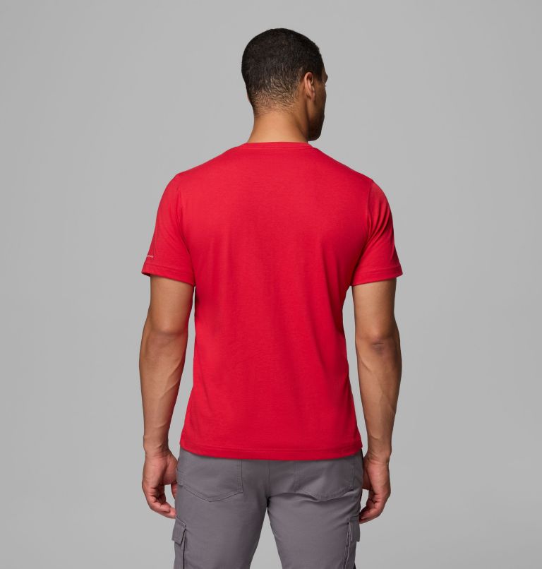 Men's Thistletown Hills Short Sleeve Shirt, Color: Mountain Red, image 3
