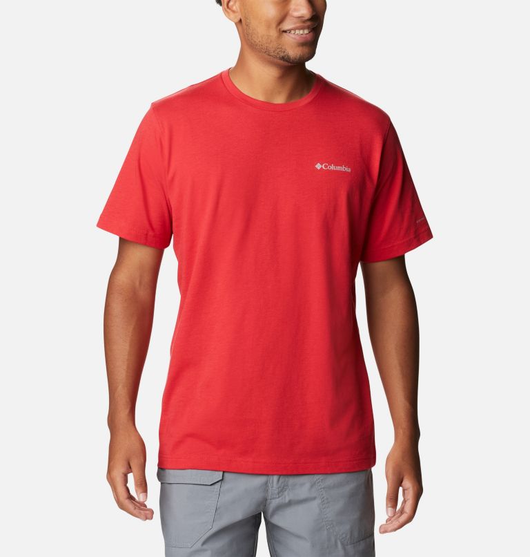 Men's Thistletown Hills Short Sleeve Shirt, Color: Mountain Red, image 1