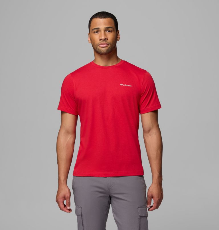 Men's Thistletown Hills Short Sleeve Shirt, Color: Mountain Red, image 1