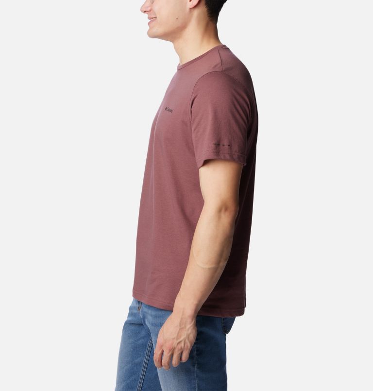 Thumbnail: Men's Thistletown Hills Short Sleeve Shirt, Color: Light Raisin, image 3
