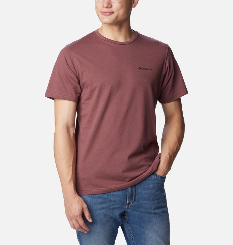 Men's Thistletown Hills Short Sleeve Shirt, Color: Light Raisin, image 5