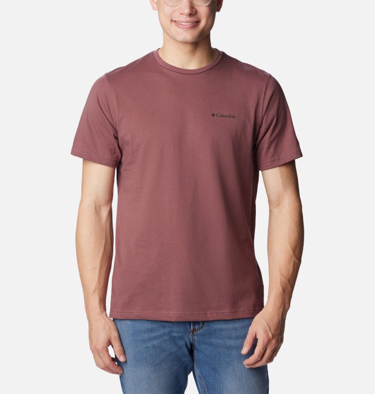 Thumbnail: Men's Thistletown Hills Short Sleeve Shirt, Color: Light Raisin, image 1