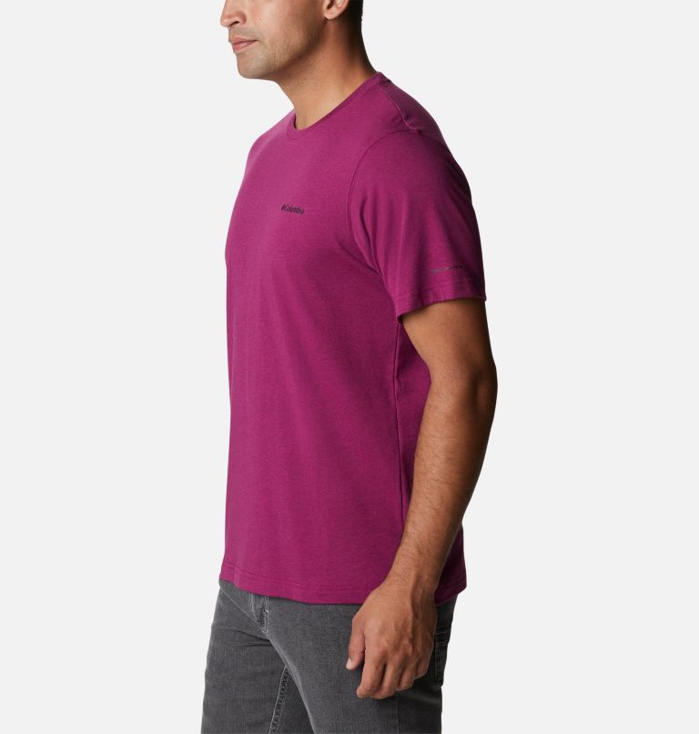 Men's Thistletown Hills Short Sleeve Shirt, Color: Red Onion Heather, image 3