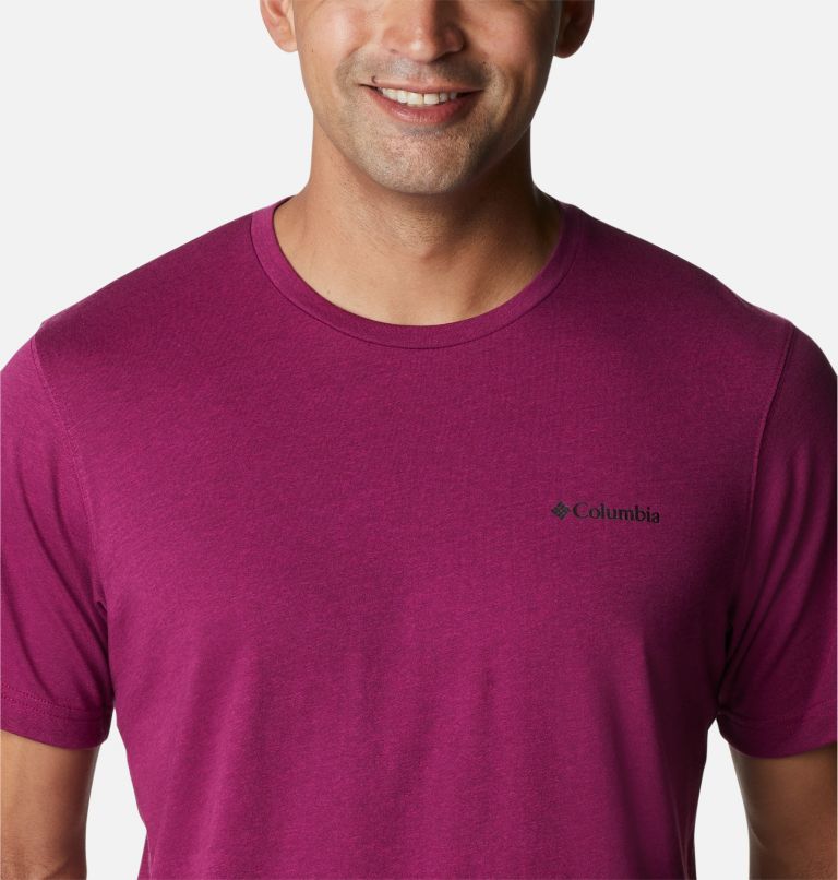 Men's Thistletown Hills Short Sleeve Shirt, Color: Red Onion Heather, image 4