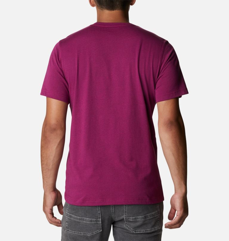 Thumbnail: Men's Thistletown Hills Short Sleeve Shirt, Color: Red Onion Heather, image 2