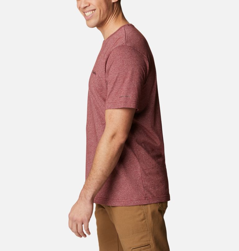 Men's Thistletown Hills Short Sleeve Shirt, Color: Red Jasper Heather, image 3