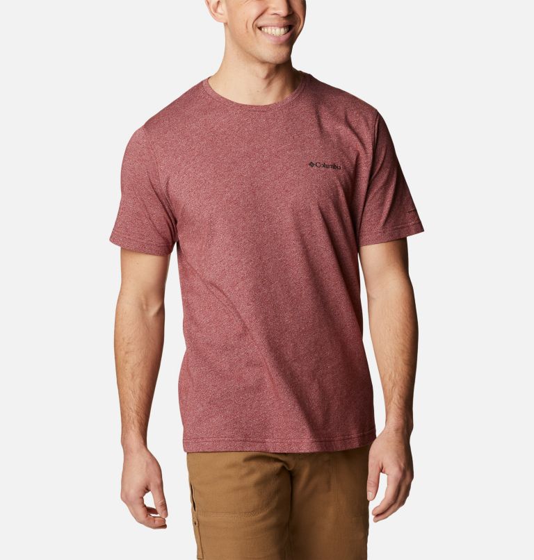 Men's Thistletown Hills Short Sleeve Shirt, Color: Red Jasper Heather, image 5