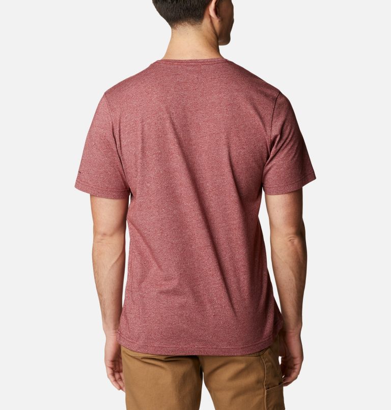Thumbnail: Men's Thistletown Hills Short Sleeve Shirt, Color: Red Jasper Heather, image 2