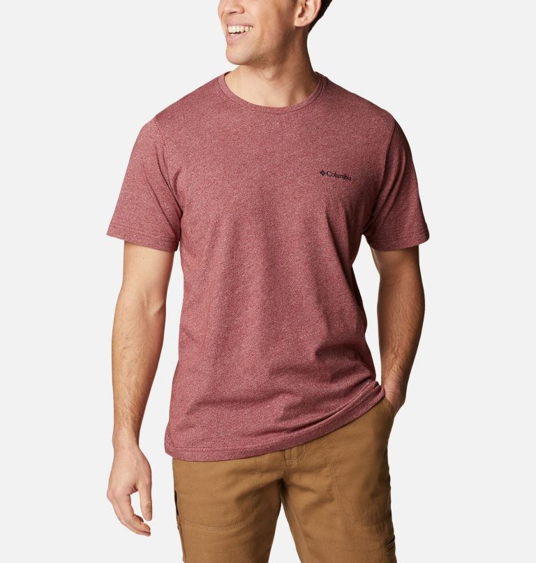 Thumbnail: T-shirt à manches courtes Thistletown Hills Homme, Color: Red Jasper Heather, image 1
