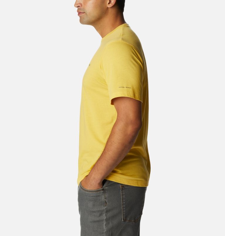 Thumbnail: Men's Thistletown Hills Short Sleeve Shirt - Tall, Color: Golden Nugget, image 3