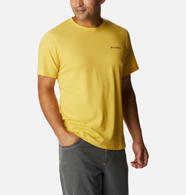 Thumbnail: Men's Thistletown Hills Short Sleeve Shirt, Color: Golden Nugget, image 5