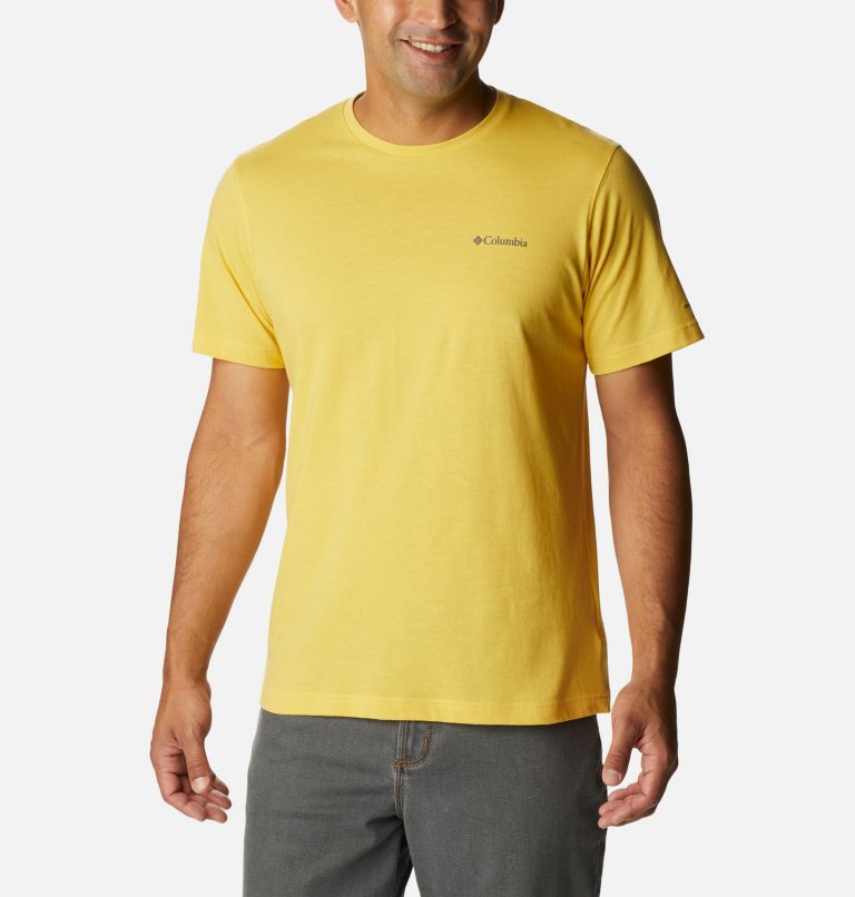 Thumbnail: Men's Thistletown Hills Short Sleeve Shirt - Tall, Color: Golden Nugget, image 1