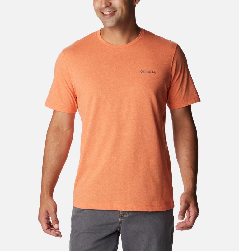 Thumbnail: Men's Thistletown Hills Short Sleeve Shirt - Tall, Color: Desert Orange Double Dye, image 1