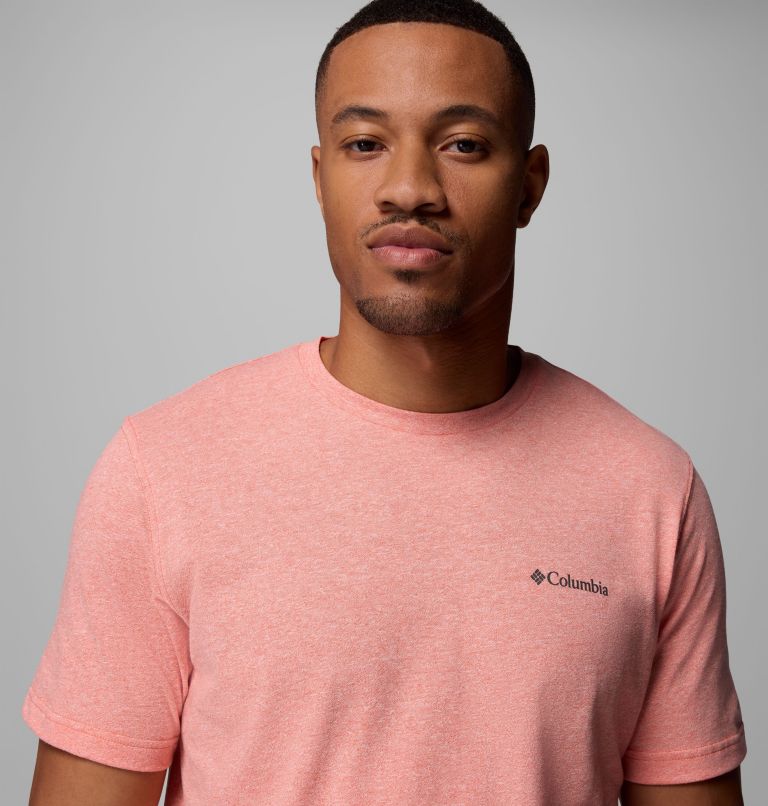 Men's Thistletown Hills Short Sleeve Shirt, Color: Zing Heather, image 5