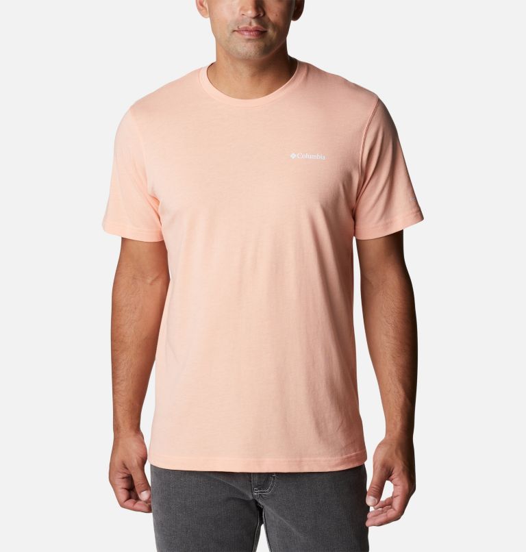 Men's Thistletown Hills Short Sleeve Shirt, Color: Coral Reef Heather