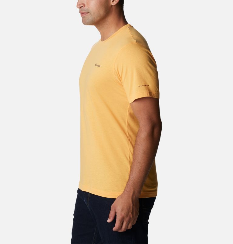 Thumbnail: Men's Thistletown Hills Short Sleeve Shirt, Color: Mango Heather, image 3
