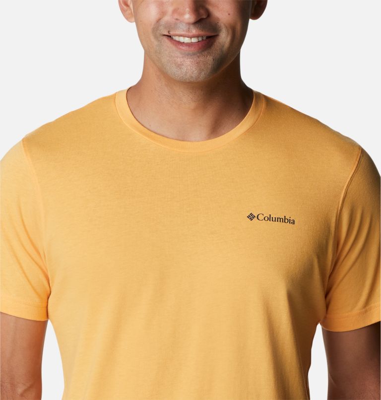 Thumbnail: Men's Thistletown Hills Short Sleeve Shirt, Color: Mango Heather, image 4