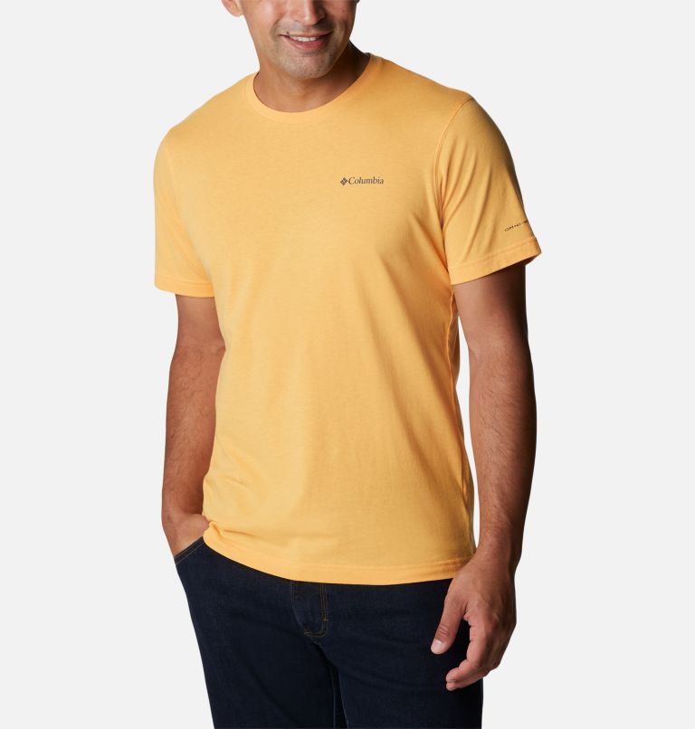Thumbnail: Men's Thistletown Hills Short Sleeve Shirt, Color: Mango Heather, image 5