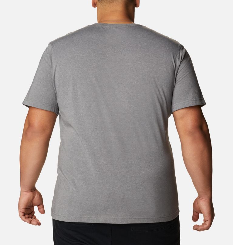 Thumbnail: Men's Thistletown Hills Short Sleeve Shirt - Big, Color: City Grey Heather, image 2