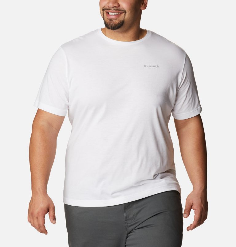 Thumbnail: Men's Thistletown Hills Short Sleeve Shirt - Big, Color: White, image 5