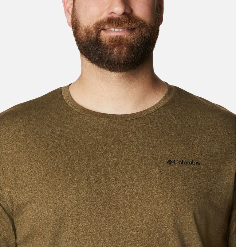 Thumbnail: Men's Thistletown Hills Short Sleeve Shirt - Big, Color: Olive Green, Savory, image 4