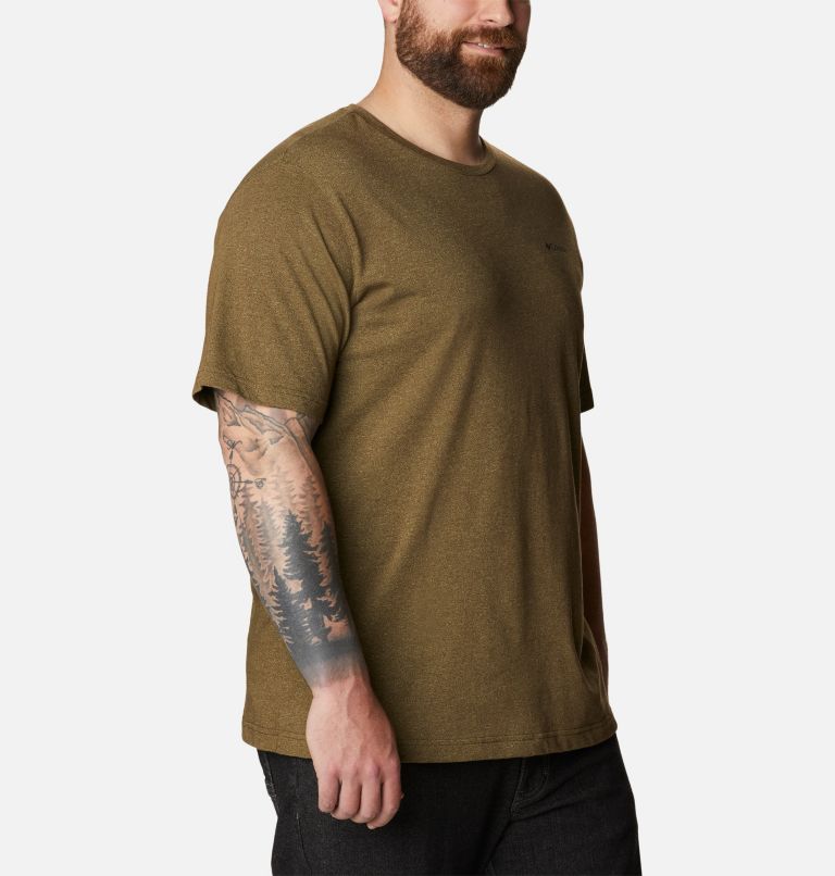 Thumbnail: Men's Thistletown Hills Short Sleeve Shirt - Big, Color: Olive Green, Savory, image 5