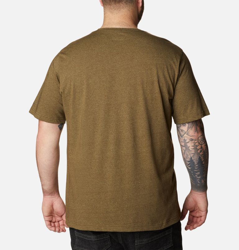 Thumbnail: Men's Thistletown Hills Short Sleeve Shirt - Big, Color: Olive Green, Savory, image 2