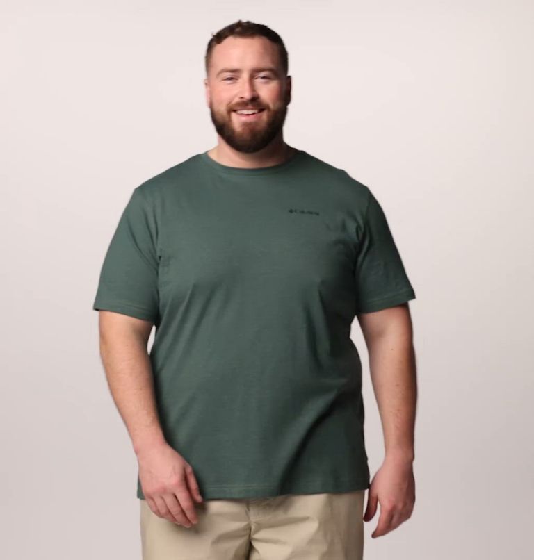 Camiseta Thistletown Hills para hombre - Talla grande, Color: Stone Green Heather