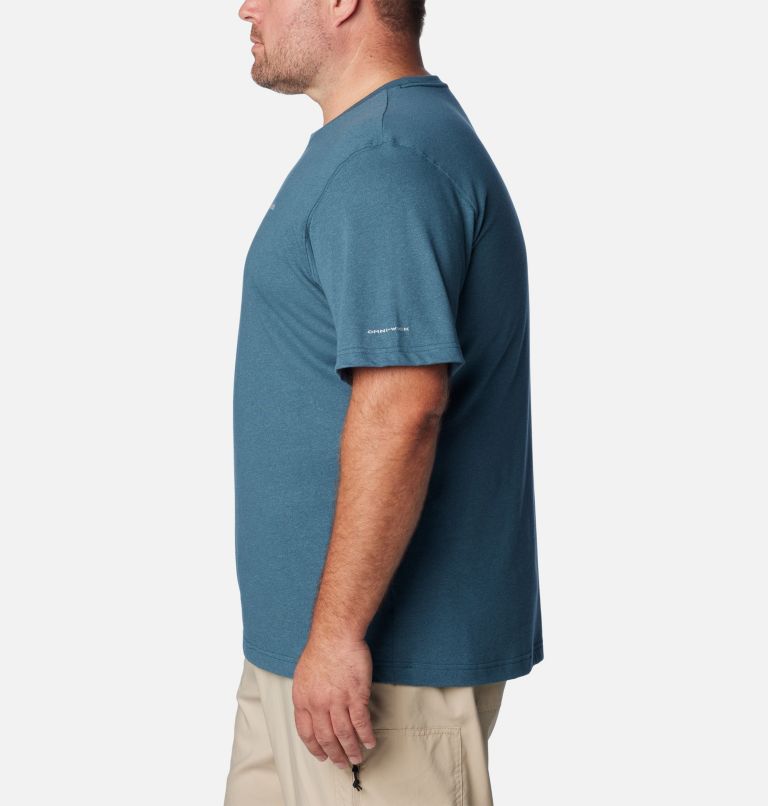 Thumbnail: T-shirt à manches courtes Thistletown Hills Homme - Tailles fortes, Color: Night Wave Heather, image 3