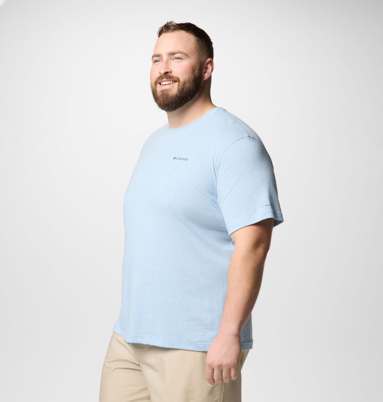 T-shirt à manches courtes Thistletown Hills Homme - Tailles fortes, Color: Ripple Blue Heather, image 4