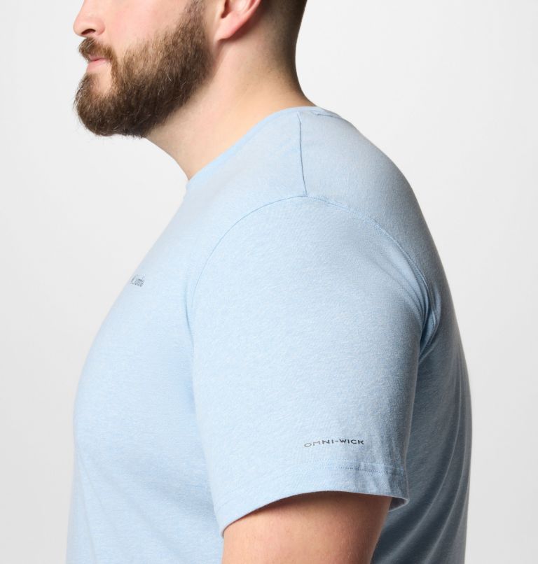 T-shirt à manches courtes Thistletown Hills Homme - Tailles fortes, Color: Ripple Blue Heather, image 6