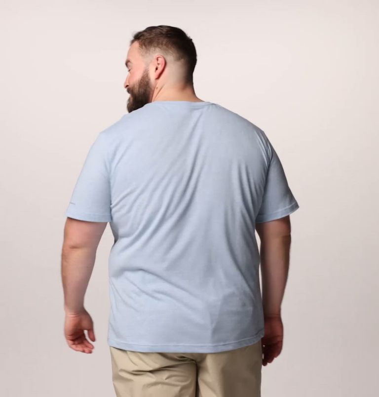 T-shirt à manches courtes Thistletown Hills Homme - Tailles fortes, Color: Ripple Blue Heather