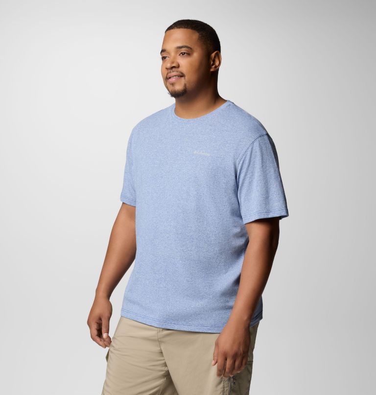 Men's Thistletown Hills Short Sleeve Shirt - Big, Color: Mountain Blue Heather, image 4