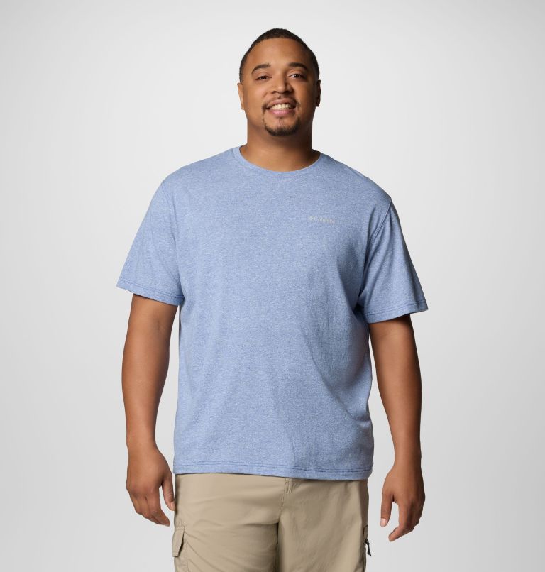 Men's Thistletown Hills Short Sleeve Shirt - Big, Color: Mountain Blue Heather, image 1