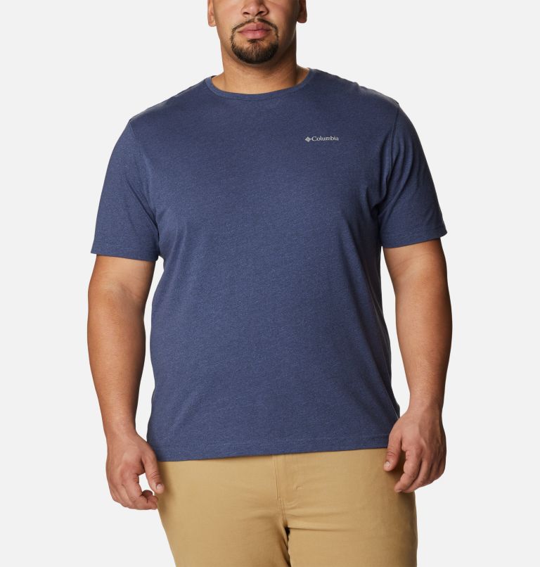 Thumbnail: Men's Thistletown Hills Short Sleeve Shirt - Big, Color: Dark Mountain Heather, image 1