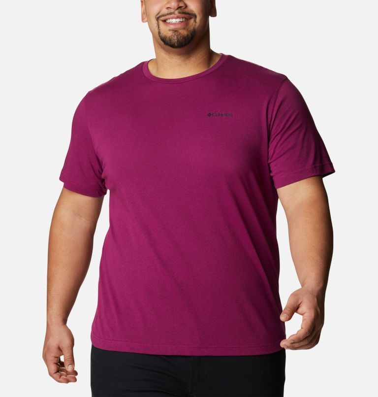 Thumbnail: Men's Thistletown Hills Short Sleeve Shirt - Big, Color: Red Onion Heather, image 1