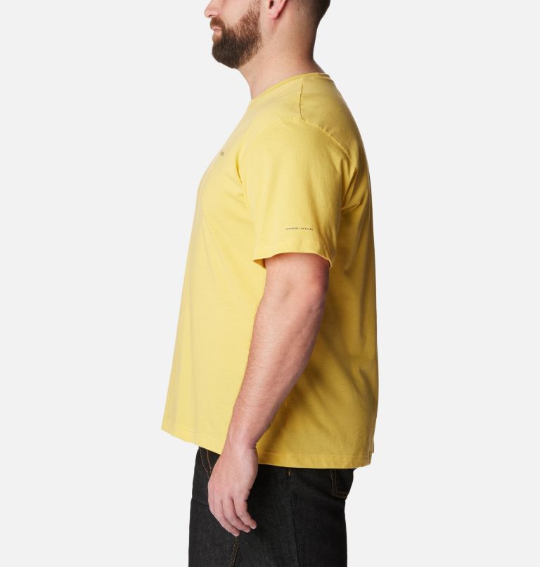 Thumbnail: Men's Thistletown Hills Short Sleeve Shirt - Big, Color: Golden Nugget, image 3