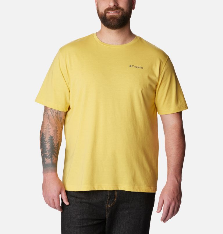 Thumbnail: Men's Thistletown Hills Short Sleeve Shirt - Big, Color: Golden Nugget, image 1