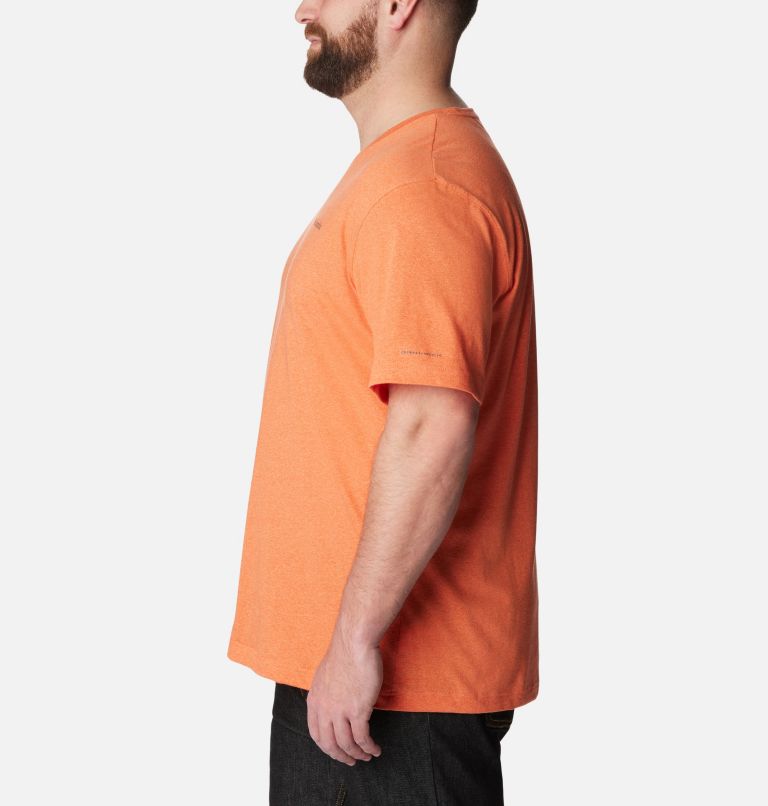 Thumbnail: Men's Thistletown Hills Short Sleeve Shirt - Big, Color: Desert Orange Double Dye, image 3