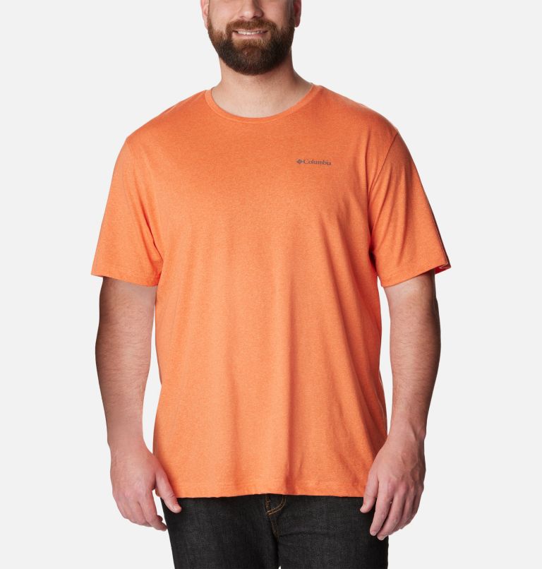Thumbnail: Men's Thistletown Hills Short Sleeve Shirt - Big, Color: Desert Orange Double Dye, image 1