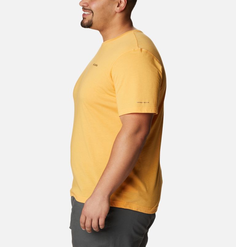 Thumbnail: Men's Thistletown Hills Short Sleeve Shirt - Big, Color: Mango Heather, image 3