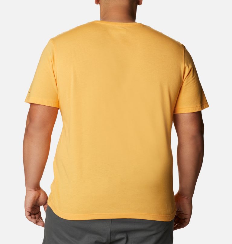 Thumbnail: Men's Thistletown Hills Short Sleeve Shirt - Big, Color: Mango Heather, image 2