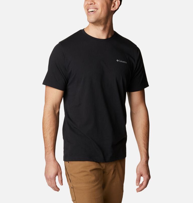 Men's Thistletown Hills Short Sleeve Shirt - Tall, Color: Black