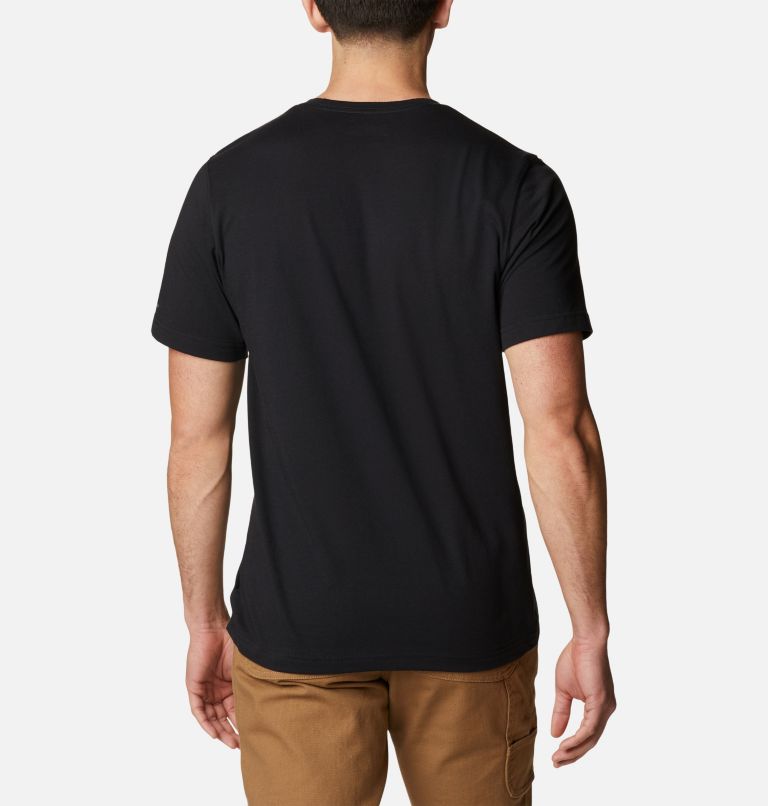 Thumbnail: Men's Thistletown Hills Short Sleeve Shirt - Tall, Color: Black, image 2