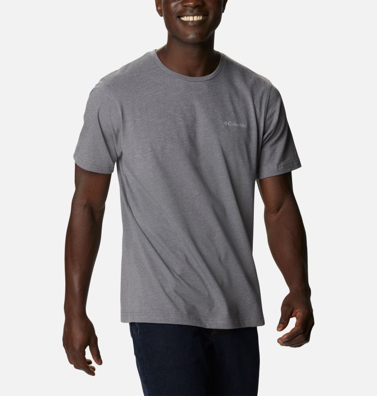 Men's Thistletown Hills Short Sleeve Shirt - Tall, Color: City Grey Heather, image 5