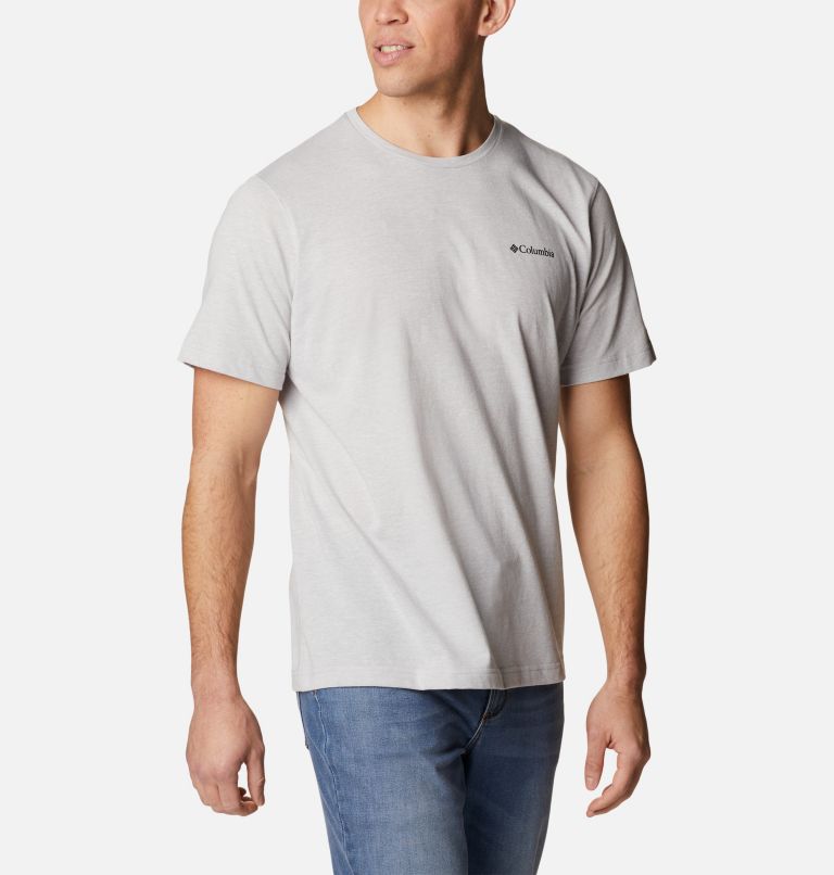 Men's Thistletown Hills Short Sleeve Shirt - Tall, Color: Columbia Grey Heather, image 5