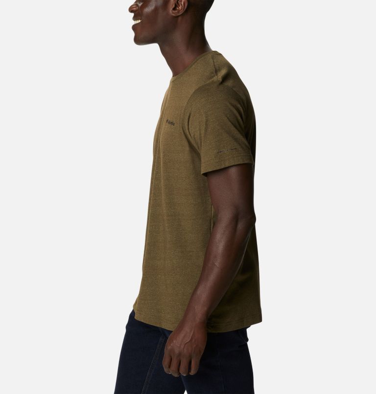 Men's Thistletown Hills Short Sleeve Shirt - Tall, Color: Olive Green Heather, image 3