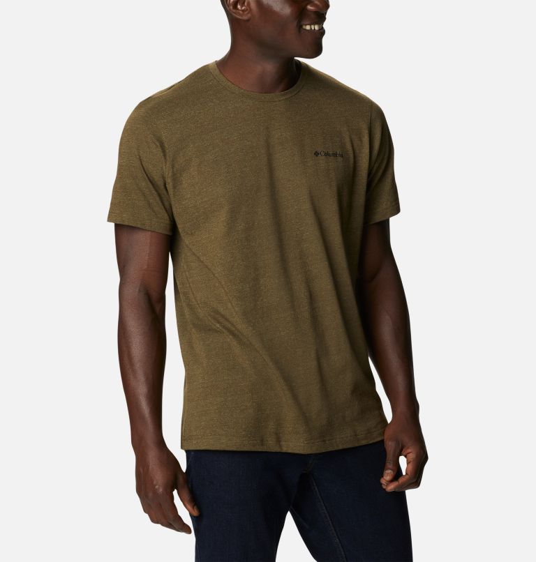 Men's Thistletown Hills Short Sleeve Shirt - Tall, Color: Olive Green Heather, image 5