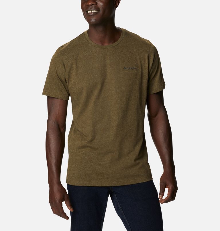 Thumbnail: Men's Thistletown Hills Short Sleeve Shirt - Tall, Color: Olive Green, Savory, image 1
